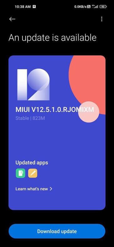 MIUI 12.5 per il Redmi Note 9.