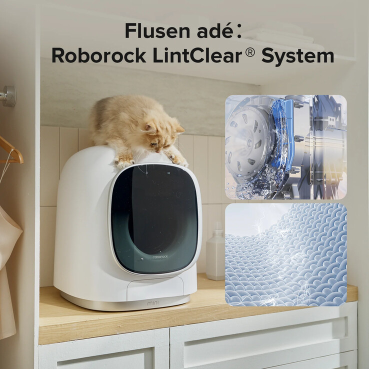 La lavasciuga Zeo Mini di Roborock. (Fonte: Roborock)