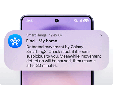 Notifica di luogo di Samsung SmartTag 3.