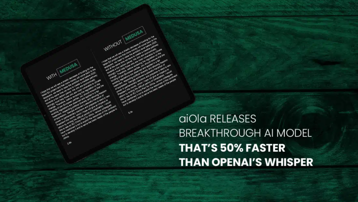 whisper-Medusa di aiOla sostiene di essere il 50% più veloce di Whisper di OpenAI. (Fonte: aiOla)