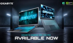 I portatili Gigabyte Gaming A16 PRO e Gaming A18 (Fonte: Gigabyte)