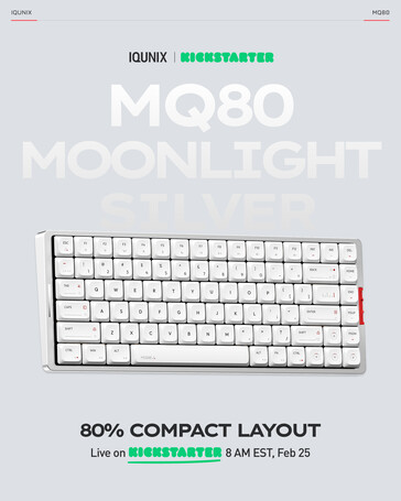 Iqunix MQ80 nella combinazione di colori Moonlight