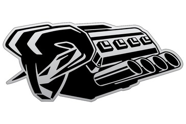 Il nuovo badge per il motore Hemi V8 del Ram 1500