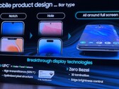 La diapositiva di Samsung Display utilizzata nella presentazione del K-Display Business Forum. (Fonte: Patently Apple)