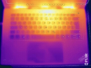 Test di sollecitazione delle temperature di superficie (in alto)