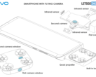 Vivo brevetta il "flight-cam phone". (Fonte: WIPO via LetsGoDigital)