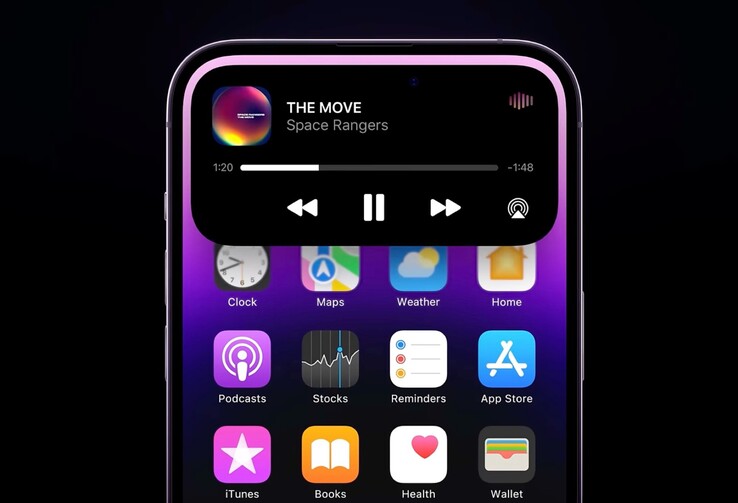 Die Dynamic Island può essere un iPhone, tra l'altro, per rafforzare l'elaborazione della musica o per dare vita a delle attività collaterali di lunga durata come il timer.