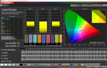 CalMAN - precisione colore (vivid, P3)