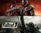 Vengono mostrati i banner di Fallout 3 e Fallout: New Vegas (Fonte: Bethesda con modifiche)