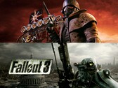 Vengono mostrati i banner di Fallout 3 e Fallout: New Vegas (Fonte: Bethesda con modifiche)