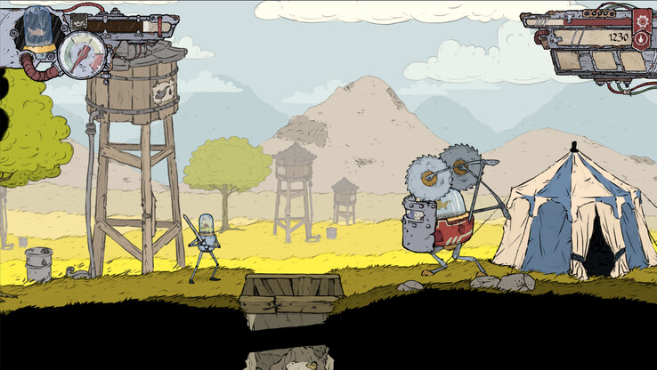Immagine che mostra un combattimento in Feudal Alloy. (Fonte: Steam)