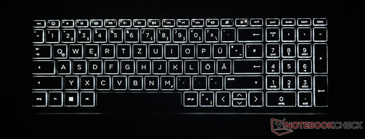 Illuminazione uniforme della tastiera