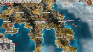 Nella foto: uno screenshot di gioco tratto da Imperiums: Greek Wars.
