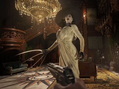 Immagine che mostra Lady Dimitrescu in Resident Evil Village. (Fonte: Capcom)