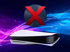 Console PS5 raffigurata con un disco di gioco fisico