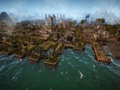 Un'immagine che mostra una città in Kaiserpunk, attualmente in sconto del 50% su Steam.