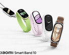 Il teaser ufficiale lascia intendere un display leggermente più grande con cornici più sottili. Nell'immagine: la Smart Band 10. (Fonte: Xiaomi - modifica)