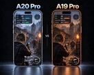 A20 Pro e A19 Pro mostrati affiancati con il gameplay di Resident Evil 4 Remake e le metriche delle prestazioni sullo schermo.