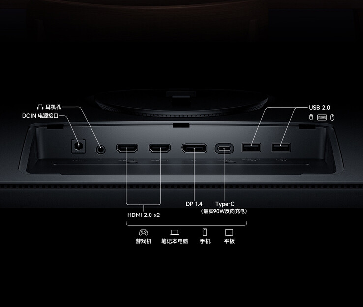 Porte di connettività del monitor Redmi A27U 2026 Type-C (Fonte immagine: Xiaomi)