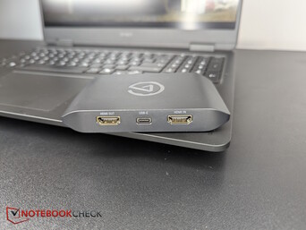 Posteriore: 2x HDMI 2.0, 1x USB-C (5Gb/s)