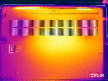 Temperature superficiali della prova di stress (in basso)