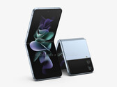 Il Galaxy Z Flip4 dovrebbe arrivare in autunno. (Fonte immagine: @OnLeaks &amp; 91mobiles)