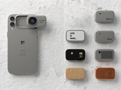 La natura &quot;contenuta&quot; di questo design affronta le limitazioni tecniche dei telefoni modulari. Nella foto: il concept phone. (Fonte: Mechanical Pixel)