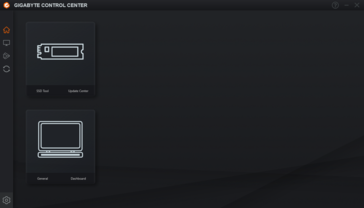 Gigabyte Control Center - schermata di avvio
