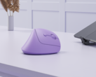 Il mouse verticale Seenda MUO-200 in colorazione viola (Fonte: Seenda)