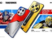 Tecno Spark 30 Pro riceve una versione Optimus Prime, mentre Spark 30 Pro riceve una versione Bumblebee. (Fonte immagine Tecno via PR Newswire)