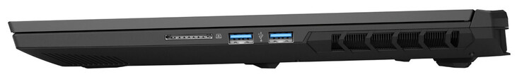 Lato destro: Lettore di schede di memoria (SD), 2x USB 3.2 Gen 1 (USB-A)