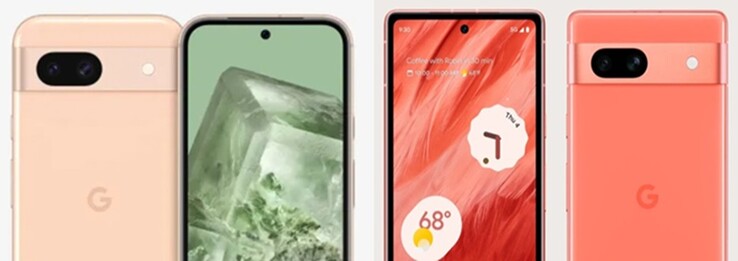 Google Pixel 8a e Google Pixel 7a (credito d'immagine: SmartPrix e Google Store - modificato)