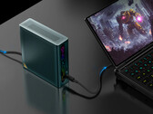 OneXGPU Lite collegata a un OneXPlayer G1. (Fonte: One-Netbook)