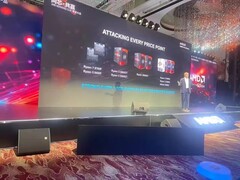 AMD ha mostrato due nuove CPU AM5 durante un recente evento (immagine via HXL on X)