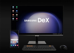 Samsung DeX in One UI 8 ha un aspetto più moderno rispetto alla versione mostrata qui. (Fonte immagine: Samsung) 