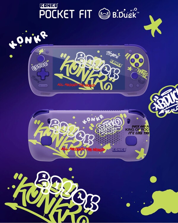 L'edizione Konkr Pocket Fit Elite B.Duck abbandona il giallo per il viola (fonte: Ayaneo)