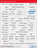 GPU-Z Intel UHD Graphics 620