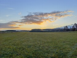 Tramonto con la lente principale