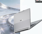 I due portatili saranno aggiornati con i processori della serie Ryzen 400 in un secondo momento. Nella foto: un promo che mostra il design posteriore del ThinkBook 14+. (Fonte immagine: Lenovo - modificato)
