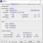 Lenovo IdeaPad Flex 5 CPU-Z: Scheda della scheda madre