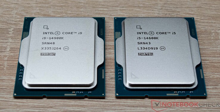 Intel Core i9-14900K e Intel Core i5-14600K