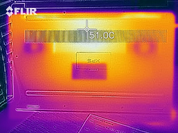 XPS 15 2018 (8300H) calore sotto stress lato inferiore