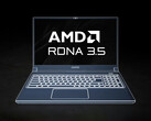 RDNA 3.5 potrebbe essere in uso fino al 2029. Nella foto: Un rendering che mostra un computer portatile da gioco AMD. (Fonte immagine: AMD - modificato)