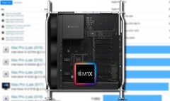 Il Apple M1X è stato previsto per offrire prestazioni più veloci di un Mac Pro a 16 core (fine 2019). (Fonte immagine: Apple/Geekbench - modificato)