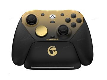 Il GameSir G7 Pro Gold Edition dall'inserzione di Amazon. (Fonte: GameSir via Amazon)