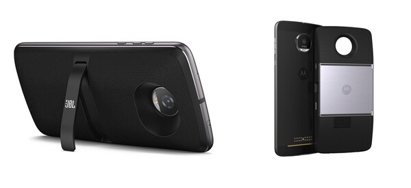 L'HMD Fusion 2 avrà accessori per altoparlanti e proiettori simili ai moduli SoundBoost e InstaShare Projector della serie Moto Z. (Fonte: Motorola)