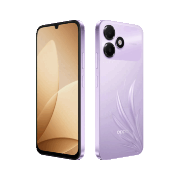 L’Oppo K14 Lite nella colorazione Feather Purple.