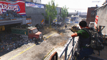Un'immagine che mostra il gameplay di Tom Clancy's The Division 2. (Fonte: Steam)