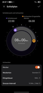 Honor Salute: Funzioni di monitoraggio del sonno