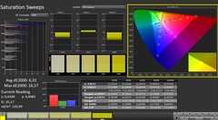 CalMAN: Saturazione del colore